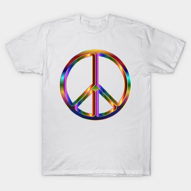 Psychedelic Peace Logo T-Shirt by PsychedUp